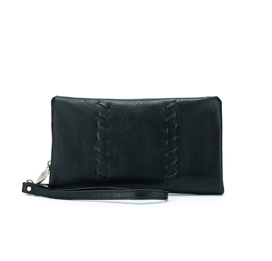 Sky Black Wallet in Vegan Leather - Our all-time bestseller from Black Caviar Designs is both practical and stylish, making it a must-have accessory. This crossbody wallet features: - 12 credit card slots - Multiple coin/cash compartments - Phone pocket w