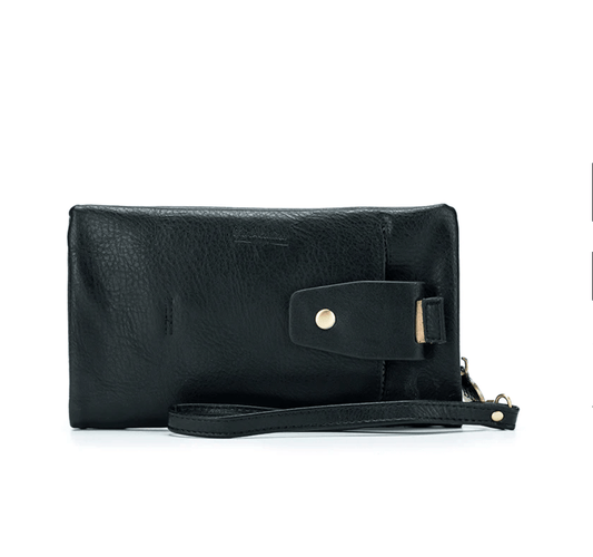 Sky Black Wallet in Vegan Leather - Our all-time bestseller from Black Caviar Designs is both practical and stylish, making it a must-have accessory. This crossbody wallet features: - 12 credit card slots - Multiple coin/cash compartments - Phone pocket w