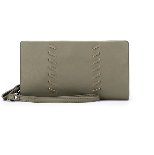 Sky Khaki Wallet in Vegan Leather - Our all-time best seller – practical, stylish, and affordable, the Black Caviar Designs wallet is a versatile accessory you'll love. **Internal Features:** - 12 credit card slots - Multiple coin/cash compartments - Incl