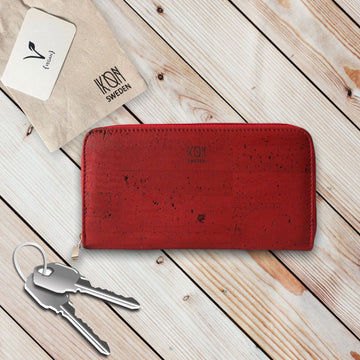 Vegan red wallet