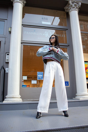 The Remi White Wide-Leg Pants