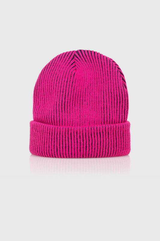 Acid World 2-Tone Beanie (Fuschia)