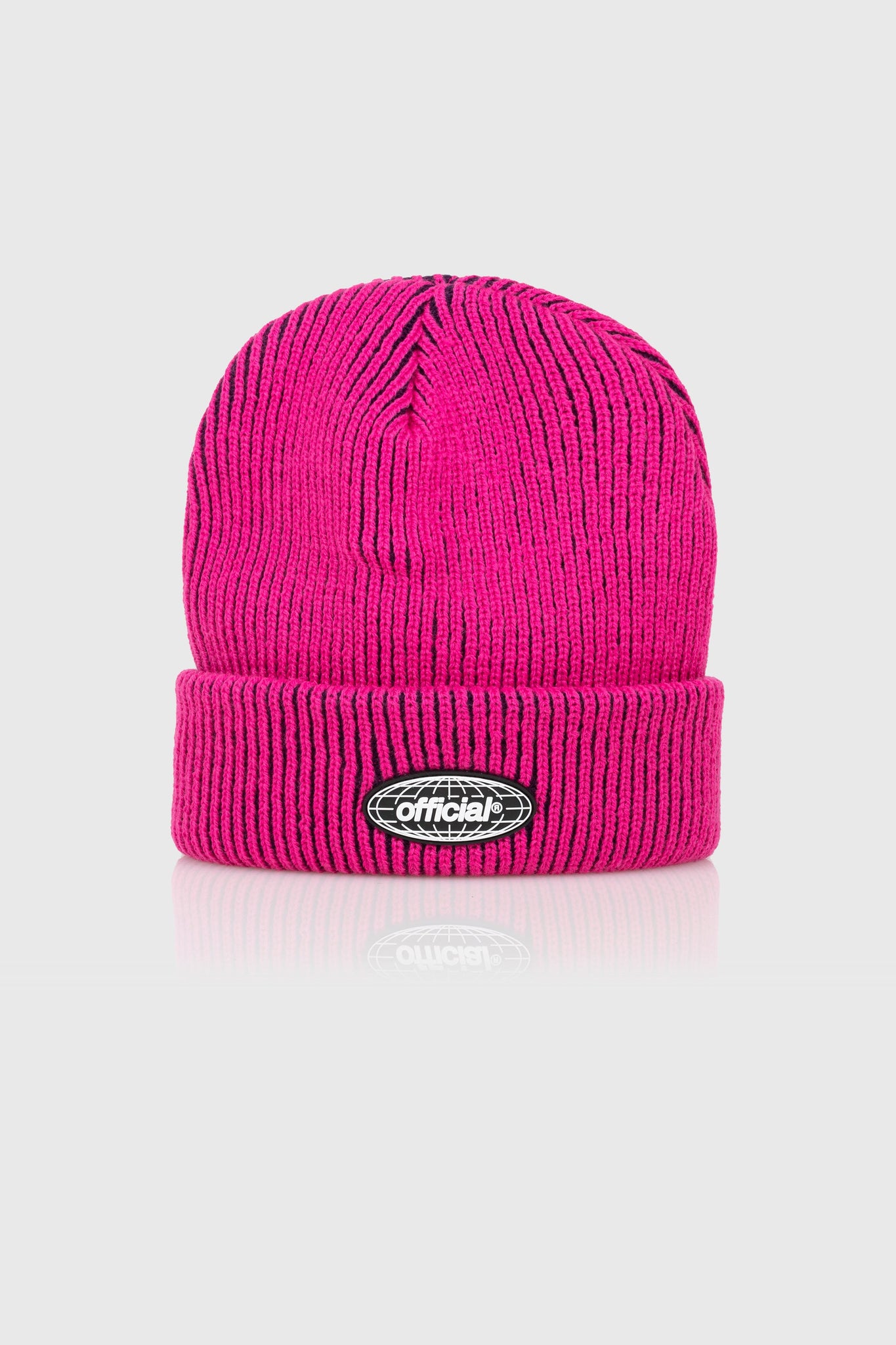 Acid World 2-Tone Beanie (Fuschia)